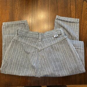 Vintage Lee Women's Striped Pleated Jeans